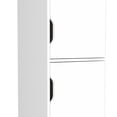 thumbnail image 2 of Four - Shelf Two - Door Kitchen Wallas, White Finish / Ideal for Kitchen Organization, 2 of 3