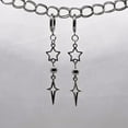 thumbnail image 3 of BQBQERT Trendy Gothic Earrings Accessory Dangle Ear Studs Jewelry Gothic Ear Pendant for Daily Wear Dates Parties, 3 of 11