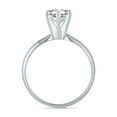 thumbnail image 2 of SZUL Women's AGS Certified 1 Carat Diamond Solitaire Ring in 14K White Gold (J-K Color, I2-I3 Clarity), 2 of 7
