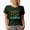 Military Green, variant on Cute Lipstick Junkie with Smiling Face, Beauty Themed Merch Gift for Makeup Artist or Lovers, Cosmetologists & Beauticians, Military Green T-Shirt, Large