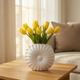 thumbnail image 5 of Unique Bargains Geometric Flower Nordic Minimalist Bud Vase White 6.7"L x 1"W x 5.7"H, 5 of 5