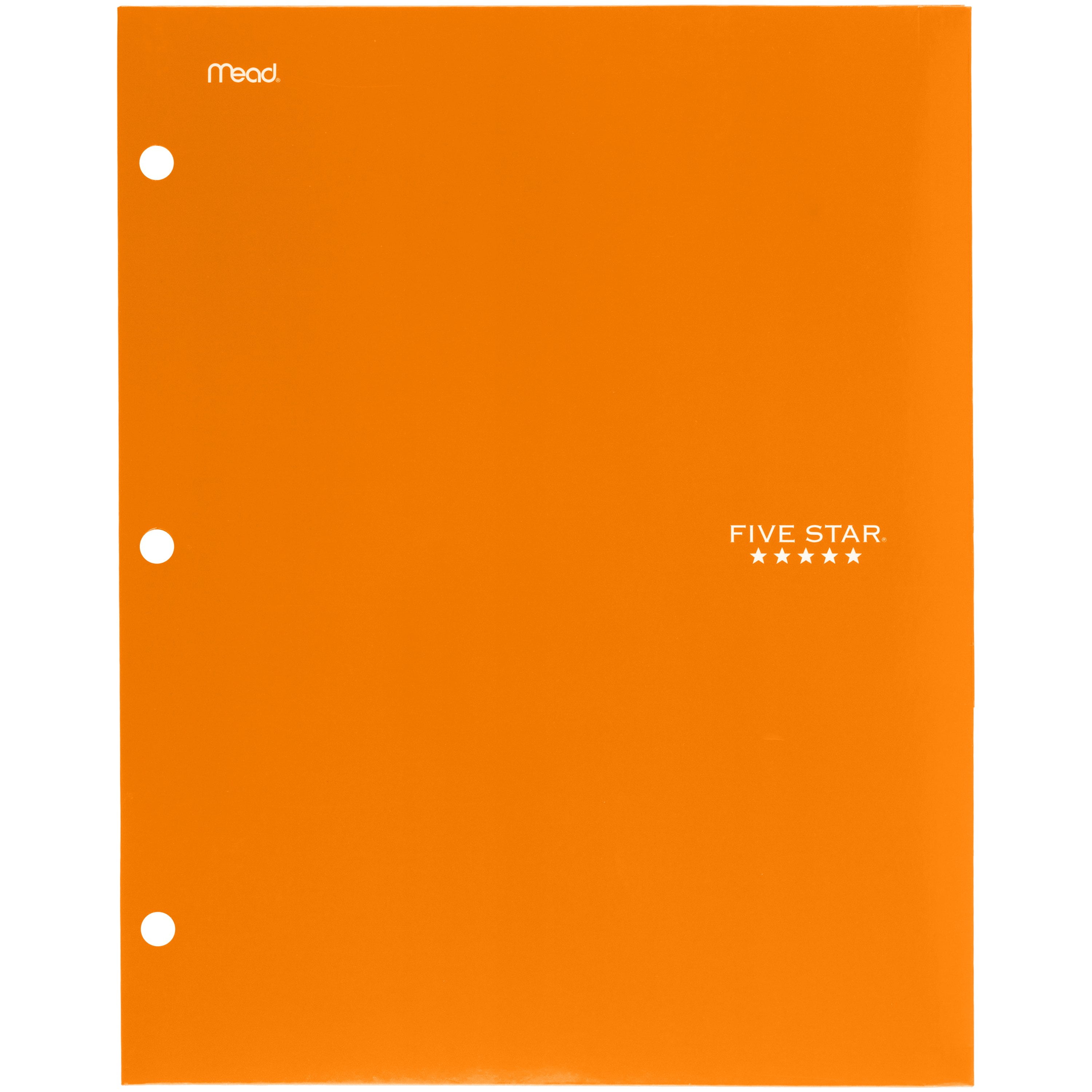 Five Star 4Pocket Laminated Paper Folder, Orange (33569)