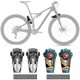 thumbnail image 5 of Guardabarros Para Bicicleta, Guardabarros Delantero Y Trasero Para Bicicleta De Montaña Y Carretera, Placa De Lluvia Para Ciclismo Con 8 Correas De Fijación, Accesorios Para Bicicleta Eigraketly OD015842-02, 5 of 6