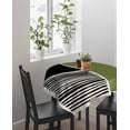 thumbnail image 4 of Sage Green Black Suqare Tablecloth - 54 x 54 Inch, Farmhouse Striped Modern Abstract Art Waterproof & StainResistant Tablecloth, Washable Oil-proof Table Cover for Dining/Party/Wedding/Camping/Buffet, 4 of 9