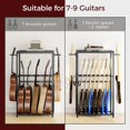 thumbnail image 5 of Guitar Stand, Guitar Rack for Acoustic Holder, Electric Guitar, Bass, Multiple Guitar Rack Holder for Guitars, Guitar Amp Accessories, for Home Music Studio, Black, 5 of 18