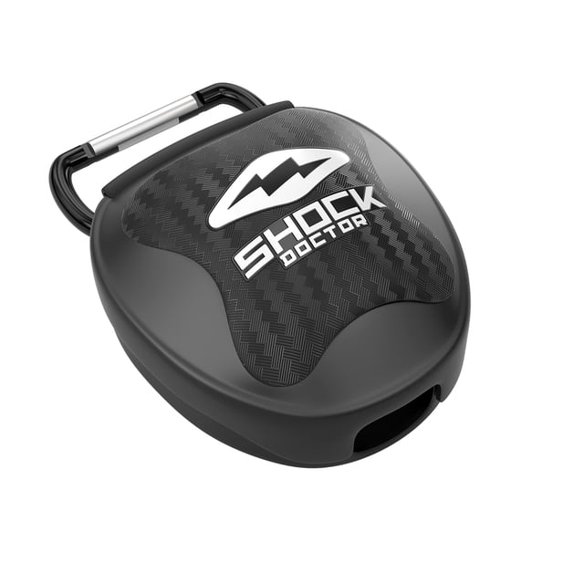Funda para protector bucal Shock Doctor, con almacenamiento universal y ventilado