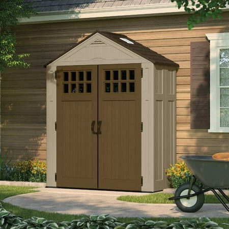 Suncast Everett 6 23 Ft W X 2 75 D Plastic Tool Shed D Plastic Tool Shed