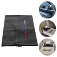 thumbnail image 3 of Porta pañuelos para coche con diseño de fibra de carbono, dispensador de pañuelos para el interior del coche, moderno porta pañuelos negro para el interior del coche, 3 of 7
