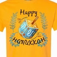thumbnail image 4 of Inktastic Happy Hanukkah Dreidel and Laurels T-Shirt, 4 of 5