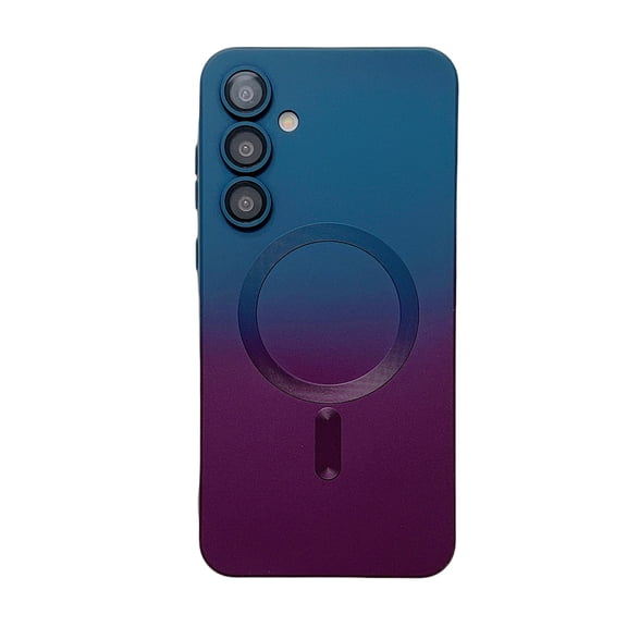 Dteck Magnetic Case for Samsung Galaxy A26 5G,Shockproof TPU Gradient Case Compatible with Mag Safe Lens Protector Back Cover for Samsung Galaxy A26 5G,Blue