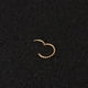thumbnail image 4 of Anillo sin costura de acero inoxidable de bucle cerrado, bucle abierto, hebilla de oreja simple europea y americana, clavo para hueso de oreja, 4 of 5