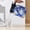 Blue, variant on Floral Pattern Insulated Stainless Steel Tea Pot with Built-In Infuser Portable Travel Kettle for Hot Cold Beverage Retention