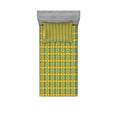 thumbnail image 1 of Ambesonne Abstract Fitted Sheet & Pillow Sham Set, Vintage and Ethnic Art, Twin, Multicolor, 1 of 3