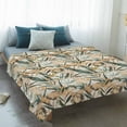 thumbnail image 4 of Summer Palm Leaf Blanket Soft Cozy Warm Throw Blanket for Couch, Plush Fuzzy Flannel Fleece Blankets for Sofa, Topical Vintage Botanical Leaves Bed Blankets Lightweight Gifts for Women, 30"x40", 4 of 9