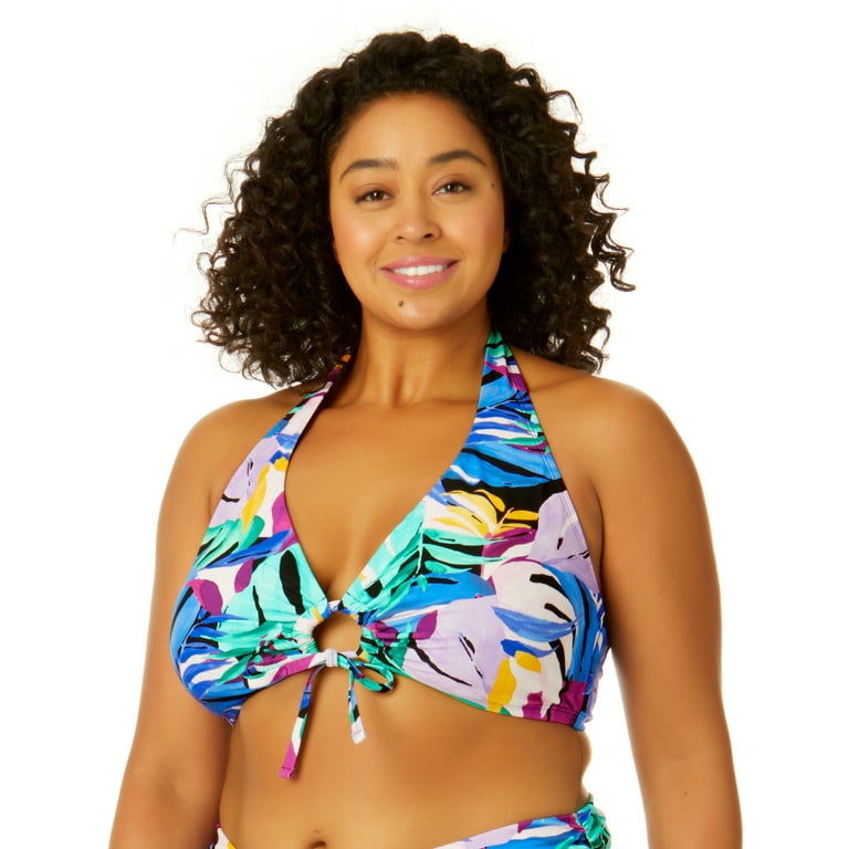 Plus size top halter bikini top