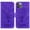 Purple, variant on Wallet Case for iPhone 11 Pro 5.8-Inch, Embossed Flower Shockproof Flip Case with Magnetic Kickstand Card Slots Phone Cover for iPhone 11 Pro,Blue