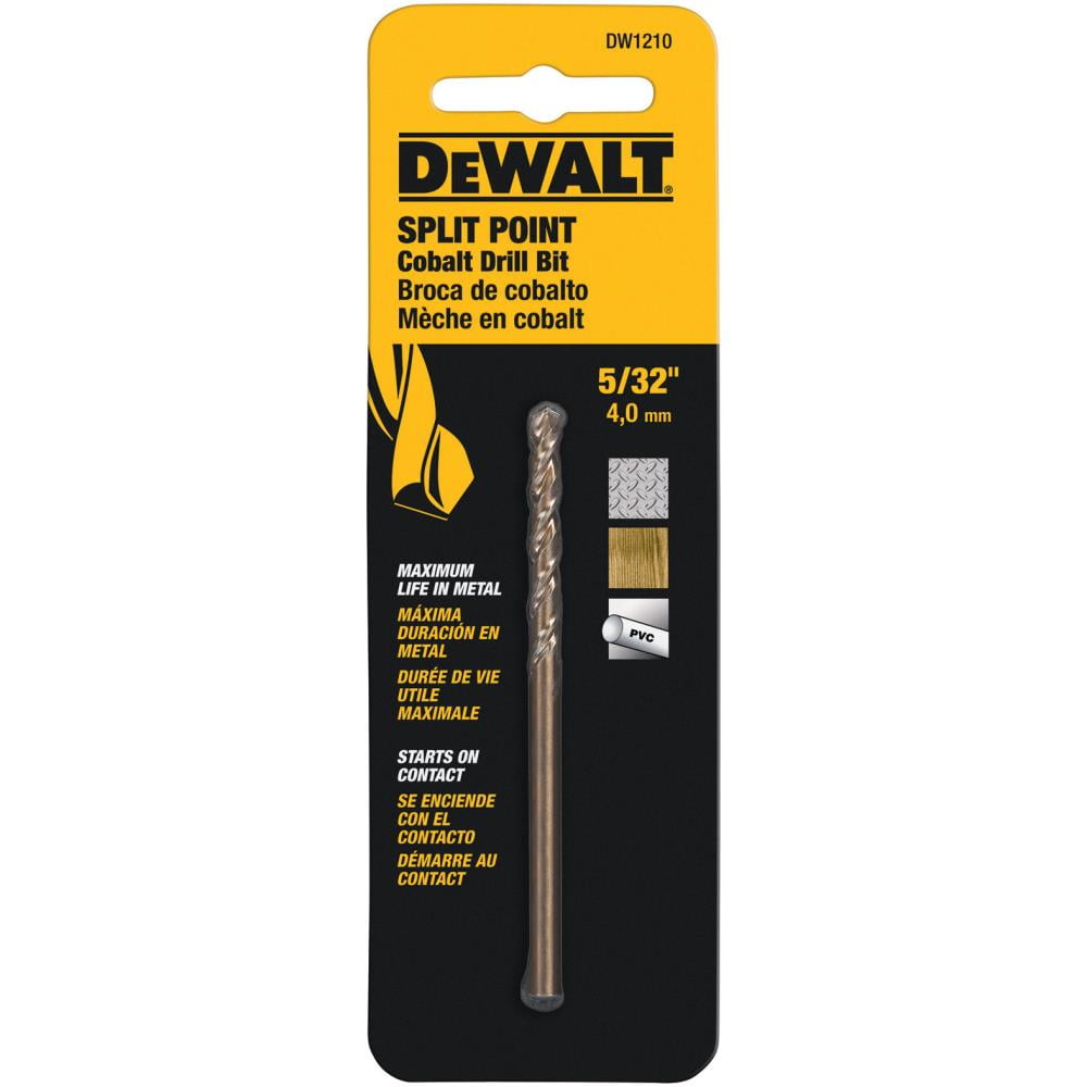 DewaltDW1210 5/32in135 Cobalt Pilot Point Drill Bits