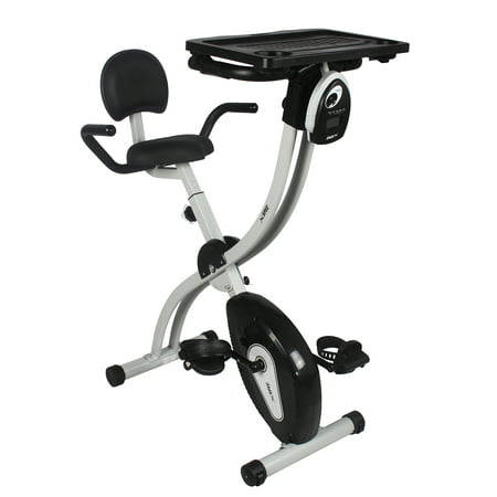 Xspec Upgraded Dual Recumbent Desk Cycling Foldable Exercise