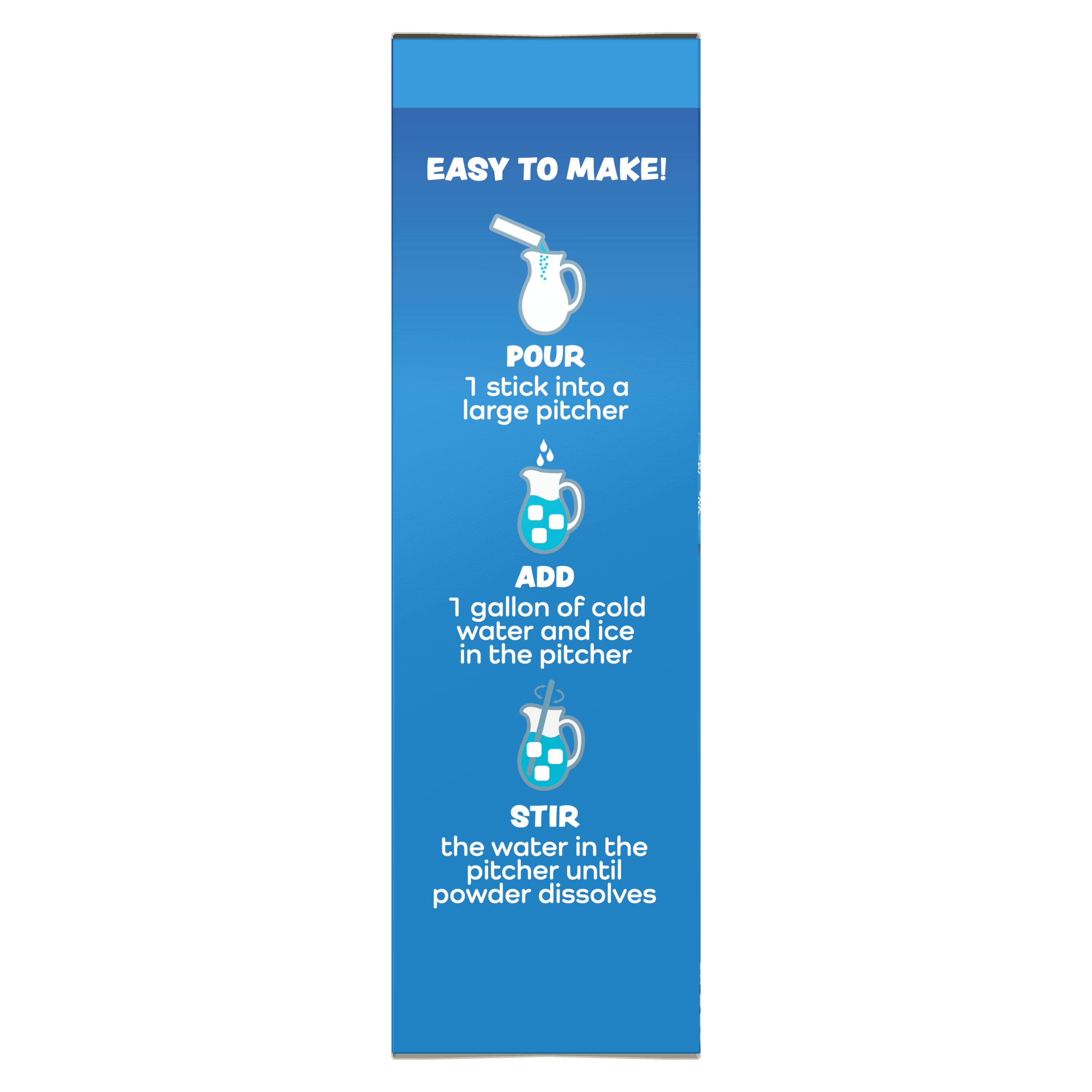 (3 pack) Jolly Rancher Sugar Free Blue Raspberry Powdered Drink Mix, 0.82 oz, 8 Count Gallon Pitcher Packets