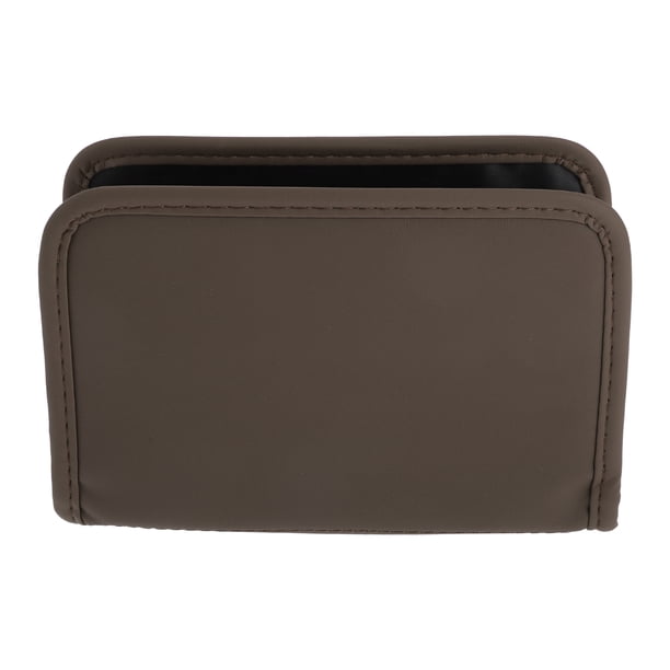 Bote de basura para automóvil Unique Bargains colgante y plegable, 1 Pcs marrón para la parte trasera de los asientos