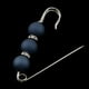 thumbnail image 5 of Lujo Elegante Hugo Alfiler de Safty Pin Azul, 5 of 9