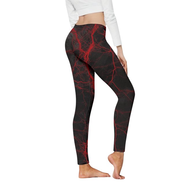 MKLEKYY Pantalones deportivos para mujer, mallas estampadas para mujer, mallas deportivas de control para yoga, mallas de cintura alta para mujer 3432