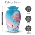 thumbnail image 1 of Cherry Blossom Adults Urn for Mom - Blue Urns for Human Ashes Adult - Large Cremation Urn for Ashes for Women - 10 Inch Urns for Grandma, 1 of 6