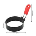 thumbnail image 3 of Meitianfacai Thick Stainless Steel Non Stick Round Frying Pan For Household Kitchen Small Tools Hamburger Patty, Red, 3 of 3