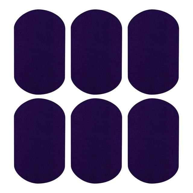 Uxcell 6 Piezas Parche de Planchar, Parche de Terciopelo para Codos y Rodillas, Reparación de Tela para Manualidades de Ropa, Suéteres, Pantalones, Camisas, 7x4 Pulgadas Azul Oscuro