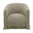 thumbnail image 5 of TOV Furniture Shag Me Grey Vegan Leather Swivel Chair, 5 of 6