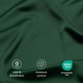 thumbnail image 5 of Bare Home Bamboo Sheet Set - Made from Rayon Fibers - Deep Pockets - 4 Piece - Split Head Flex King, Forest Green, 5 of 10