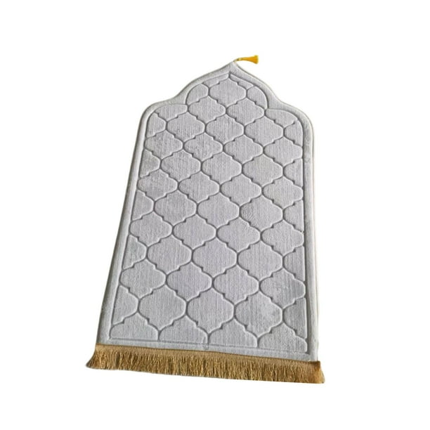 Alfombra de oración irregular Alfombra de piso portátil Alfombras Alfombra de adoración Manta de viaje Manta para Cafe Bar Dormitorio para hombres y Blanco perfecl Alfombra de rezo