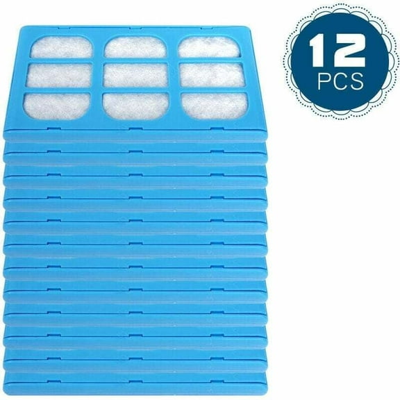 12 Pcs Pet Water Fountain Filter Replacement Water Filter Cartridges Compatible with Cat & Dog Mate Fountains