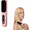 Pink, variant on Pro Cordless Hair Straightener Brush | 300M Negative Ionic Anti-Frizz Technology | 3 Adjustable Temperature Settings with LCD Display | Ultra-Portable Travel Styling Comb for All Hair Types（White）