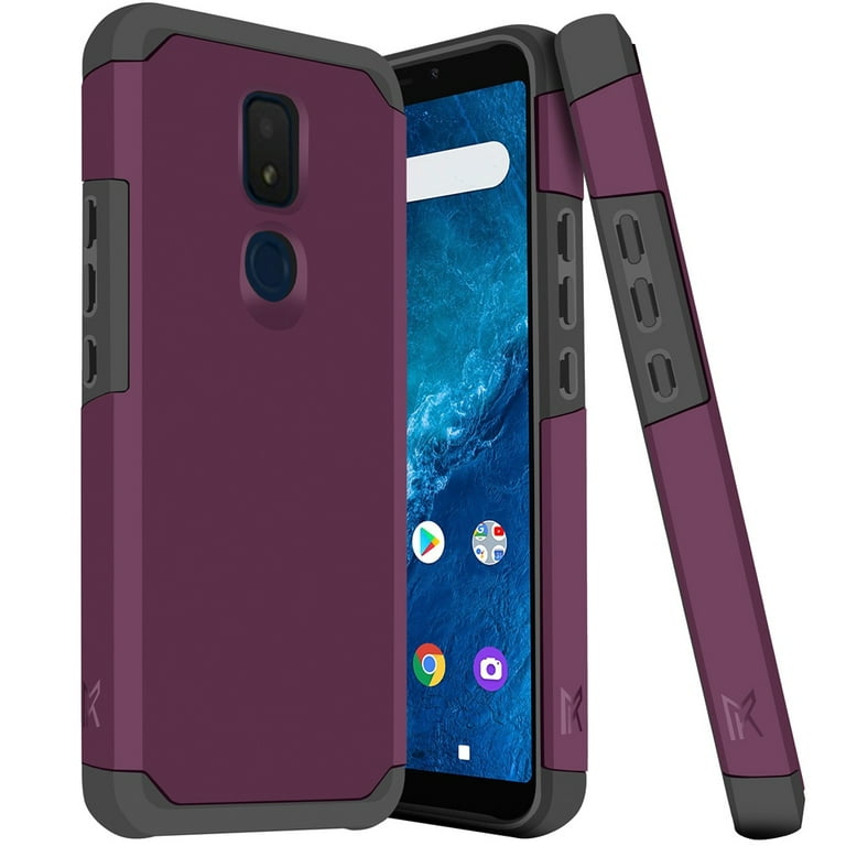 For Cricket Icon 3 / Emblem EC211003 Slim Tough Hybrid Case Phone - Foto 14