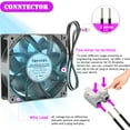 thumbnail image 2 of 1PCS EC Brushlee Fan 6025/8025/9225/12025/12038/12032 AC 110V 115V 120V 220V 240V Cooling Cooler Fan, 2 of 10