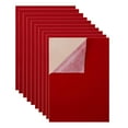 thumbnail image 2 of 10 hojas adhesivas de terciopelo suave con reverso adhesivo, tamaño A4, para manualidades rojo, 2 of 9