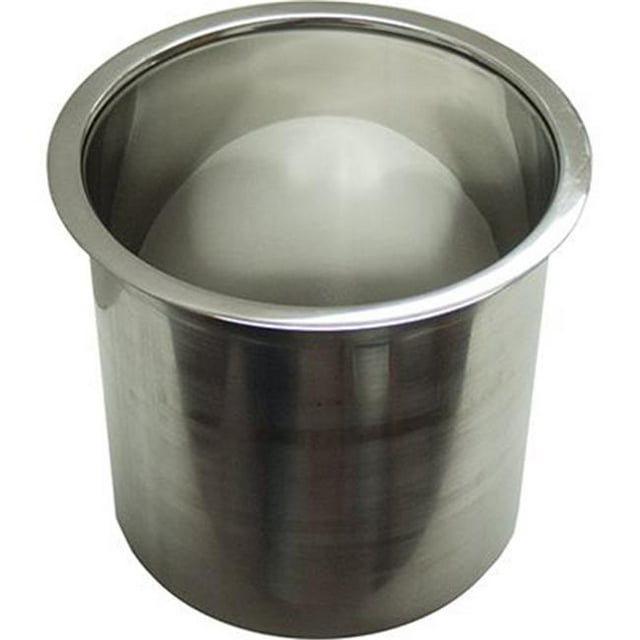6 x 6 in. Polished Trash Grommet, Stainless Steel