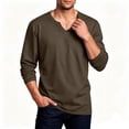 thumbnail image 5 of OGLCCG Men's and Big Men's Long Sleeve Shirts Casual V-Neck Athletic T Shirts Solid Color Basic Stretch Tee Shirts M-5XL, 5 of 5