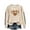 Beige-734, variant on Riecok Women's Crew Neck Sweatshirt Long Sleeve Oversized Fall Loose Soft All-Match Fashion Holiday Lounge Outfit Casual Graphic Pullover Comfy Beige L