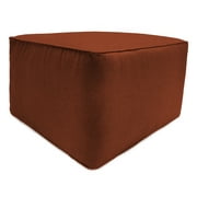 Jordan Manufacturing Outdoor Solid Print Pouf, Red