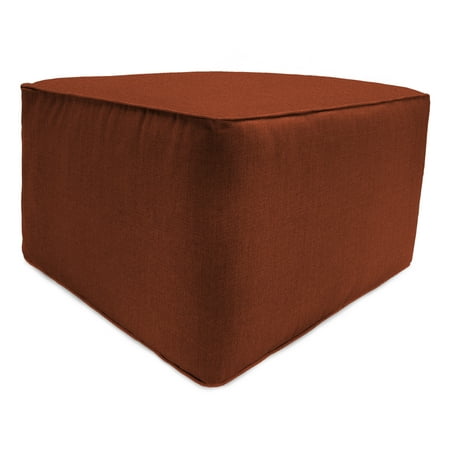 Jordan Manufacturing Outdoor Solid Print Pouf, Red