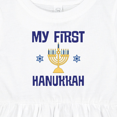 thumbnail image 4 of Inktastic My First Hanukkah Celebration Girls Baby Dress, 4 of 5