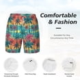thumbnail image 5 of Gaeub Hawaii Palms Mens Swim Trunks Stretch Beach Shorts Quick Dry for Men Swim Shorts Swimwear with Pockets- Large, 5 of 9