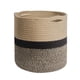thumbnail image 1 of Macetas decorativas tejidas con cuerda para colgar cestas, para el hogar, la oficina y la guardería. Negro 25cm, 1 of 9