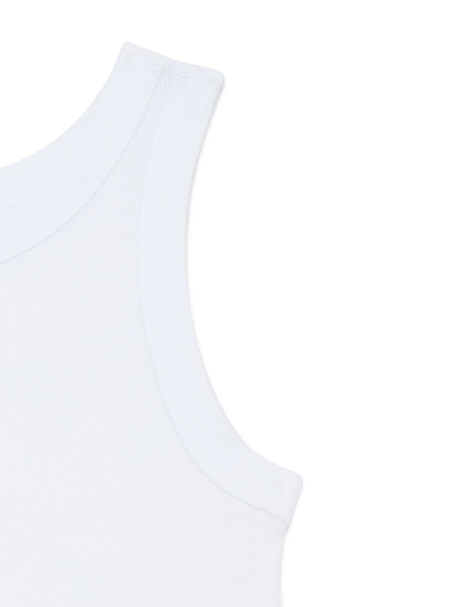 Wonder Nation Girls Kid Tough Ribbed Tank Top, Sizes 4-18 & Plus