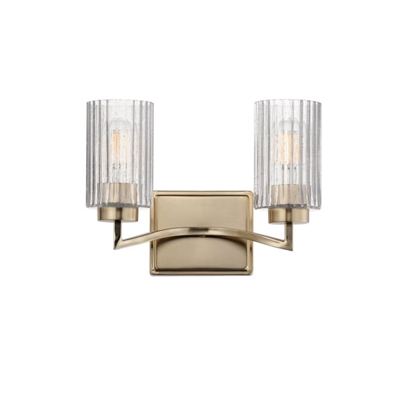 21372CRSCH Maxim Lighting Rigata - 2 Light Wall Sconce-9.25 Inches Tall and 13.75 Inches Wide-Satin Champagne Finish