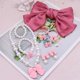 thumbnail image 3 of Collares para niños, horquilla con lazo grande para mujer, joyería de princesa, pulseras para niñas, accesorios para bebés, joyería para niños, 3 of 3