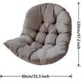 thumbnail image 4 of Swing Egg Chair Cushion Hangings Egg Chair Cushion 1 Seater Bench Cushion With Backrest For Indoor Outdoor Use, 4 of 5
