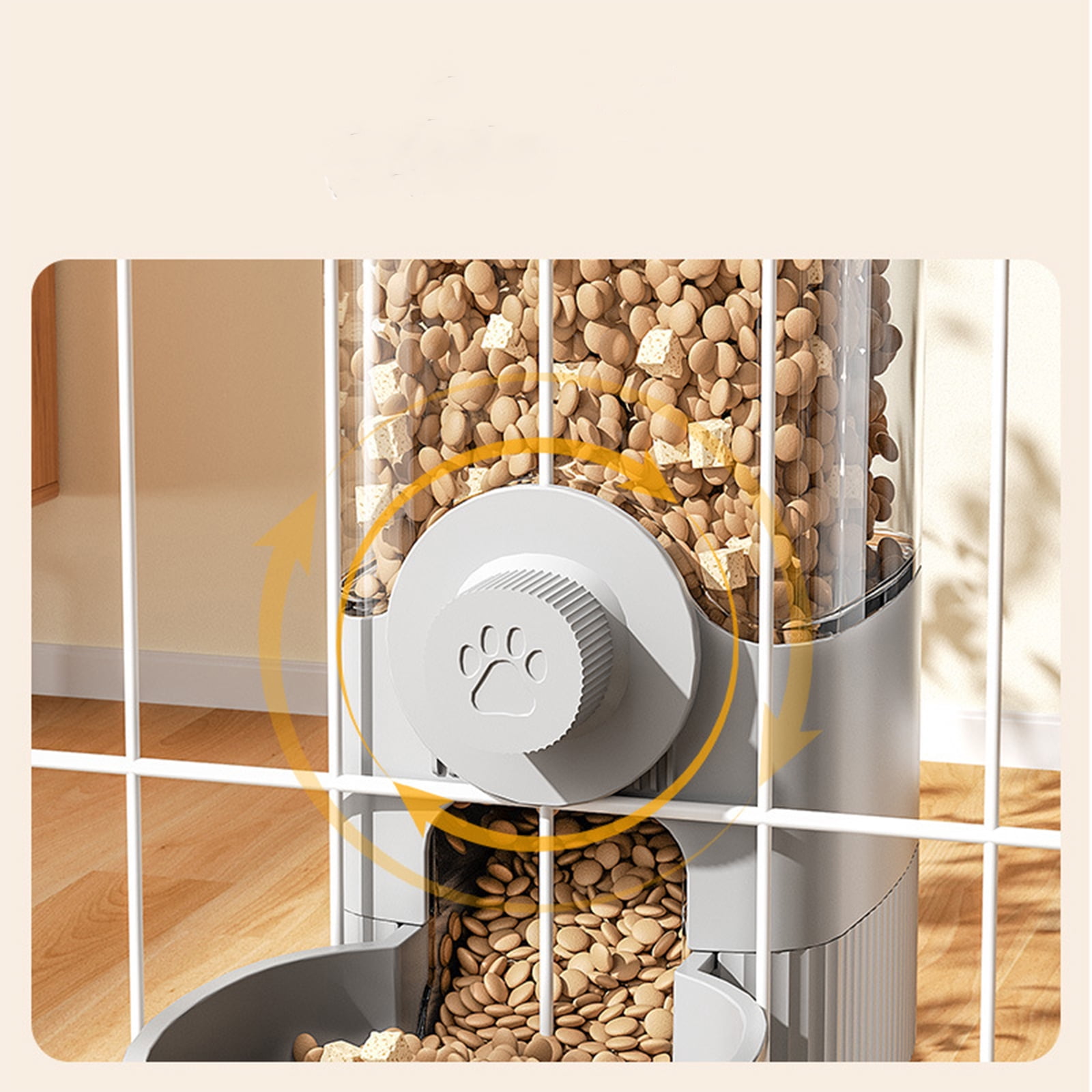 Cat Hanging Water Dispenser - 520ml Capacity, Detachable Design with Stainless Steel Bowl, for Cats, Easy to Install, Space-Saving